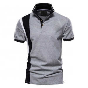 Venta al por mayor de fábrica, camiseta Polo informal de poliéster liso con logotipo personalizado de talla grande, impresión por sublimación, polos en blanco para hombres - Product Image 6