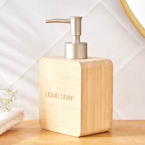 Handmade Wooden <b>Soap</b> Dispenser Premium Stainless Steel Pump Luxury Bathroom Decor Refillable <b>Liquid</b> <b>Soap</b> Holder - Product Image 1