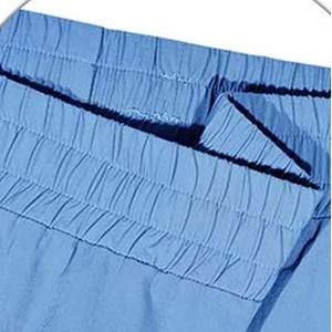 Pantalones cortos informales con cordón para hombre con cintura elástica, ideales para gimnasio y ropa informal, pantalones cortos de verano 100% de algodón y poliéster para hombre - Product Image 4