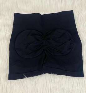 Shorts Deportivos Personalizados para Mujer, Cintura Alta Elástica, Nailon y Spandex, Transpirables, Secado Rápido, Estiramiento en Cuatro Direcciones, Diseño Sólido, Varias Tallas - Product Image 4