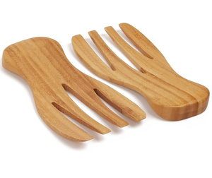 Utensilios de cocina Diseño creativo esencial Cuchara de madera para ensalada de mano Herramientas de cocina de diseño superior a un costo asequible - Product Image 6