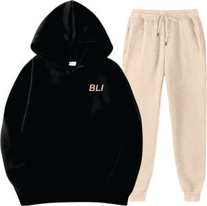 ชุดวอร์มมีฮู้ดใส่ได้ทั้งชายและหญิงผ้าฟลีซผ้าฝ้ายหนาพิมพ์ลายไซส์พิเศษสำหรับฤดูหนาว - Product Image 4