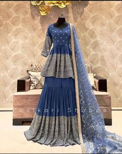 Tenue de soirée Kediya-Sarara avec Dupatta - Product Image 4