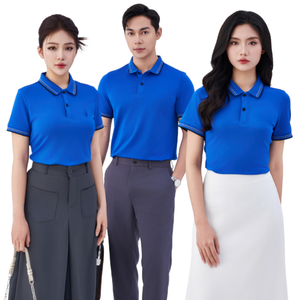 Polo duradero resistente a las arrugas 260 GSM Poly/Spandex 95/5 Precio de fábrica directo Colores personalizados Impresión de logotipo Tela transpirable suave - Product Image 1