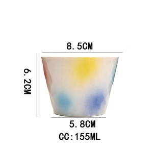 Taza de <span class=keywords><strong>café</strong></span> expreso de cerámica Ins Style de 155ml, taza de degustación de <span class=keywords><strong>café</strong></span> elaborada a mano con diseño de grafiti - Product Image 5