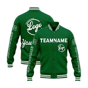 Veste universitaire en laine personnalisable ODM OEM pour hommes avec logo imprimé personnalisé avec numéro de nom Vêtements d'extérieur d'hiver de haute qualité - Product Image 2