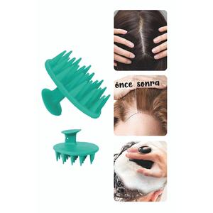 Soft Silicone-Tipped <b>Hair</b> Scalp Massage <b>Comb</b> & <b>Hair</b> Care/Washing Brush - Product Image 5