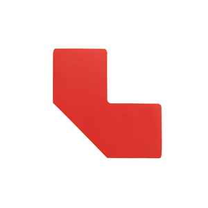 Nastro di segnalazione autoadesivo a lunga durata per pavimenti, rosso, 75 mm, confezione da 50 pezzi - Product Image 1