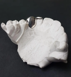 Unisex Vintage Sólido 925 Plata Esterlina Chapado Dientes Grillz Joyería de Cuerpo Fino Diseño de Ventana Personalizado para Hombres y Mujeres - Product Image 2