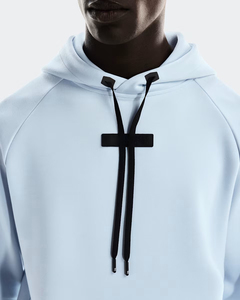 Ropa deportiva de poliéster de primera calidad con logotipo personalizado, Sudadera con capucha, bolsillo de malla de moda, ligero, cómodo, patrón sólido, venta al por mayor - Product Image 5