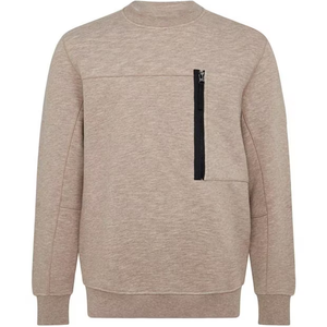 Sweat-shirt à manches longues pour homme vintage personnalisé, 100% coton, col montant, motif uni, hiver, style américain décontracté, fil teint - Product Image 5