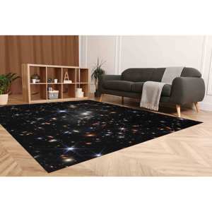 Tapis NASA Deep Field : Tapis antidérapant imprimé espace, tapis en chenille - Product Image 5