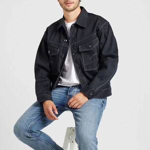 Vestes en jean pour homme en gros, nouvelles vestes en jean en coton de haute qualité, design de logo personnalisé, OEM - Product Image 4