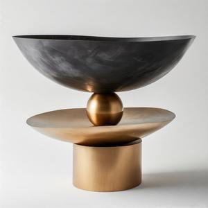 Ensemble de bols à manger RoyaLux bol de service en forme ronde personnalisée pour la décoration de service de mariage d'hôtel à la maison utiliser un bol - Product Image 2