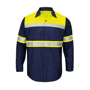 Camisetas DE SEGURIDAD reflectantes de alta visibilidad Logotipo personalizado Hola Vis Trabajo de manga larga Alta visibilidad Seguridad Trabajo Polo Camisa - Product Image 1