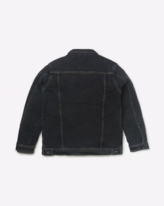 CLAW INTERNATIONAL veste en jean Vintage délavée à l'acide pour hommes bouton montant avant en détresse veste de camionneur toile tissu haute rue - Product Image 2