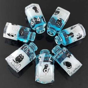 Nouveau <span class=keywords><strong>jeu</strong></span> de dés Potion DND 7 pièces, <span class=keywords><strong>jeu</strong></span> de dés transparent D & D <span class=keywords><strong>RPG</strong></span> dés polyédriques, pour donjons et dragons jeux TTRPG jeux de rôle - Product Image 2