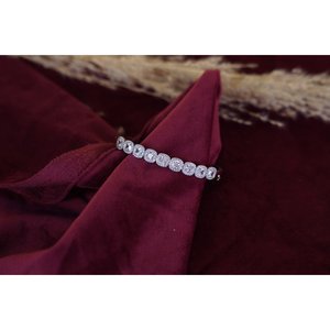 สร้อยข้อมือประดับจี้รูปทรงกลมชุบโรเดียมสีโรสโกลด์ประดับเพชร สำหรับงานแต่งงาน-สไตล์ศาสนา-เงินเคด้า โดย SILVERINGS เงินแท้ 925 - Product Image 1