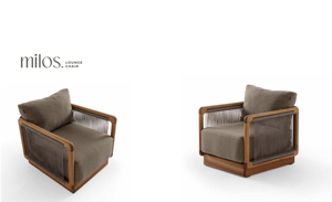 Modern <b>Outdoor</b> Dining Room Set Wood Frame Cushioned <b>Sofa</b> Table 5-Piece Solid Back Patio Villa Courtyard Furniture - Product Image 3