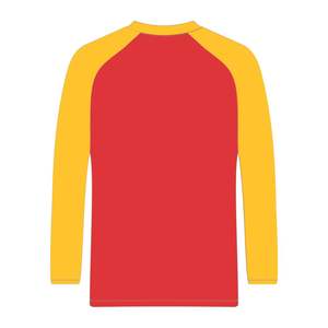 HBCU Educated Bright Red Raglan Long Sleeve T <b>Shirt</b> Cotton Chenille Embroidery Greek Sorority Divine Nine <b>Tee</b> - Product Image 3