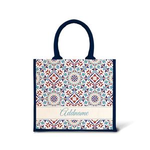 Bolsa de compras de lona de yute 100% resistente y ecológica, bolsa de regalo de yute de alta calidad con estampado personalizado, productos textiles y de cuero - Product Image 6