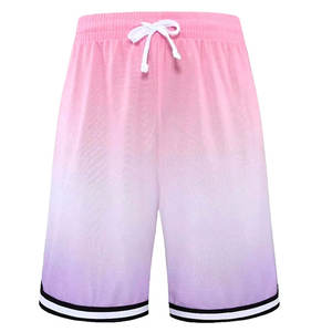 Pantalones cortos de baloncesto con logotipo personalizado 2025, pantalones cortos transpirables de poliéster de talla grande para verano, pantalones cortos estampados para exteriores, venta al por mayor - Product Image 1