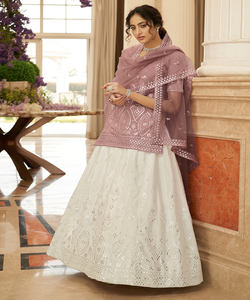 Diseñador Net Bordado Secuencia Trabajo Lehenga Choli con Dupatta Indian Women's Wear Precio al por mayor Ropa étnica Alfanumero - Product Image 5