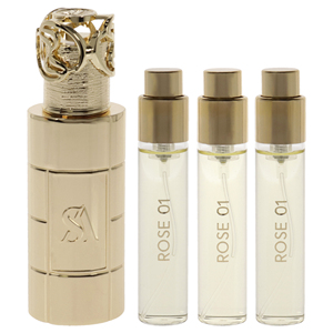 Per Swiss rabian Rose 01 Trio pacchetto Unisex Set di profumo 3X1 oz EDP Spray con astuccio da viaggio profumo aromatico rosa - Product Image 2