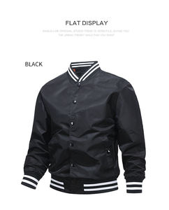 Tendance chaude Grande Taille Imperméable Bomber Varsity Jacket Vert Logo Personnalisé Baseball Survêtement pour Hommes S-6XL - Product Image 2