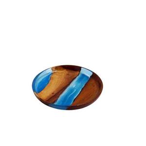 Plateau de service en bois pour la cuisine, utilisation dans les hôtels de luxe, restauration, plateau en bois, finition jaune, plateau de service alimentaire - Product Image 2