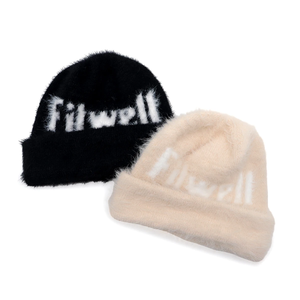 OEM Your Own Logo High Quality <b>Fluffy</b> Furry Fuzzy Knit Rabbit Faux Fur Jacquard Custom Mohair Beanie <b>Hats</b> Winter Dot Image - Product Image 1