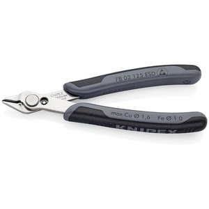 Pince coupante diagonale électronique KNIPEX Super-Knips polie, longueur 125 mm, forme 0, à facettes - Product Image 3