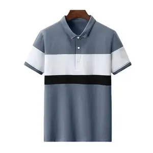 Vente en gros T-shirts polo qualité supérieure pour hommes Nouveau style tendance Couleurs personnalisées Tailles 100% coton Anti-rides solide ODM - Product Image 5