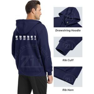 Men's HOODIES Hip Hop Custom Winter Breathable Fleece Crew <b>Neck</b> Hoodie Embroidered 100% Cotton High Quality Printed Quick Dry - Product Image 4