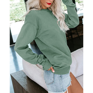 Sweat-shirt col ras du cou pour femme, prix d'usine, vente en gros, personnalisé, meilleure qualité - Product Image 3