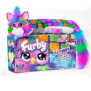 Nouveau jouet interactif FUR-BY DJ, Neon Star, peluche électronique câlin, musique, lumières, mouvements et jeux, parle anglais et Furbish - Product Image 1