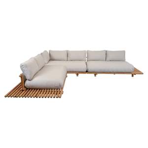 Modern Large Sofa Sticks Platform Made of Wood - Product Image 1