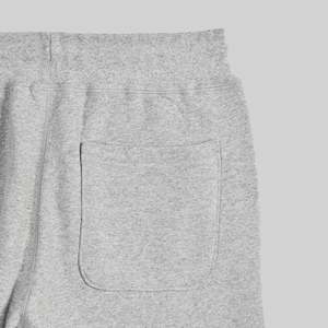 Pantalones Deportivos de Lona de Poliéster Ecológicos para Hombre con Cordón Ajustable en la Cintura, Logotipo Personalizado en la Cintura, Cintura Media, Color Gris Jaspeado, Invierno - Product Image 5
