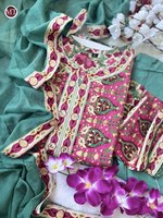Primera vez Dray estilo moderno vestido de algodón tela Kurti pantalones conjunto excelente calidad ropa de fiesta mujeres India Salwar Lehenga Choli