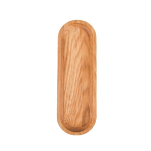 Oak <b>Wood</b> Oval Serving Board 28 cm Sanded Natural Bread Snack Board <b>Desk</b> Organiser Wholesale Custom Logo - Product Image 1