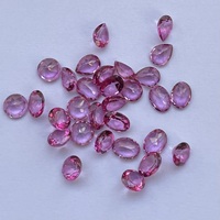 6mm 8mm 10mm naturel topaze rose poire à facettes ovale coupe ronde pierre précieuse en vrac pour la fabrication de bijoux AAA qualité Semi précieux Fine bricolage