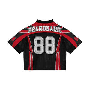 Fabricant personnalisé streetwear nouveau style design pratique maille boxy fit uniforme de football américain maillot de football américain - Product Image 4