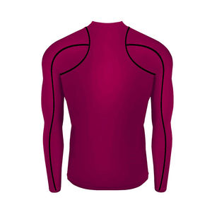 Men's Compression Breathable Gym Rash Guard Sublimation <b>Printed</b> Polyester/Nylon BJJ MMA Vest for <b>Surfing</b> Diving Sports Front - Product Image 2