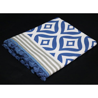 Eco-Friendly Woven Cotton Quick-Dry Printed Fouta Towel-Modern Luxury Design Customizable Free Sample Wholesale India All-Season