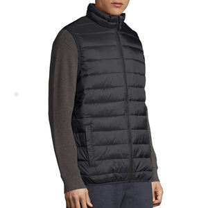 Venta al por mayor unisex chaqueta cortavientos Softshell media manga Formal Puffer chándal a prueba de viento cremallera teñida chaqueta lavada - Product Image 2