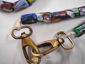 Colliers de perles de verre gros millefiori sur mesure idéal pour une utilisation par les créateurs de bijoux de mode et aussi comme poignées de sac - Product Image 2