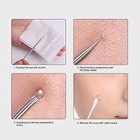 Outil d'extraction des points noirs et des boutons d'acné avec aiguilles Nettoyant pour le visage - Marque IRONCURE INDUSTRIES 100% Haute qualité
