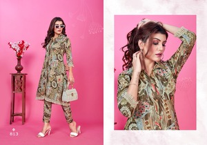 Women's Printed Rayon <b>Top</b> with Pocket-Party Style Wholesale Exporter Fabzone - Product Image 2