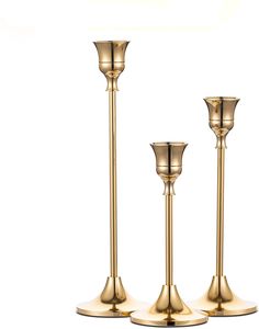 Candelabro de Metal Dorado Ecológico Hecho a Mano, Diseño Moderno de Alta Calidad, Personalizable para el Día de San Valentín o Cumpleaños - Product Image 1