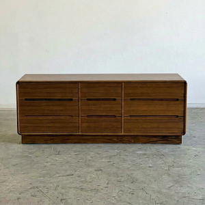 Commode de chambre à coucher en teck massif de style moderne du milieu du siècle, avec 9 tiroirs, pour la maison, l'hôtel, fabricant et fournisseur de meubles - Product Image 1